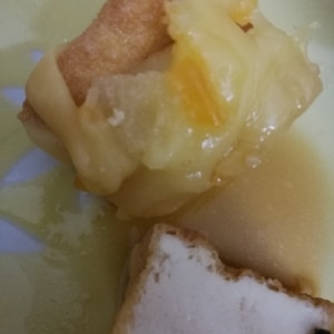 厚揚げの麺つゆチーズ焼き